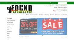 Desktop Screenshot of foundgolfballs.com